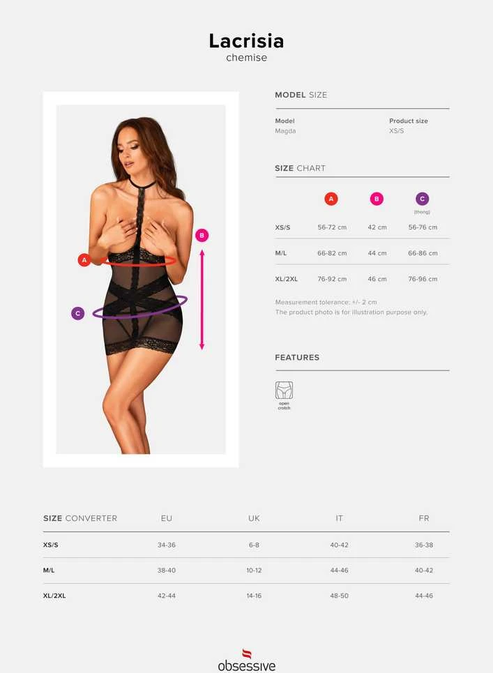Obsessive - Lacrisia Chemise XL/XXL