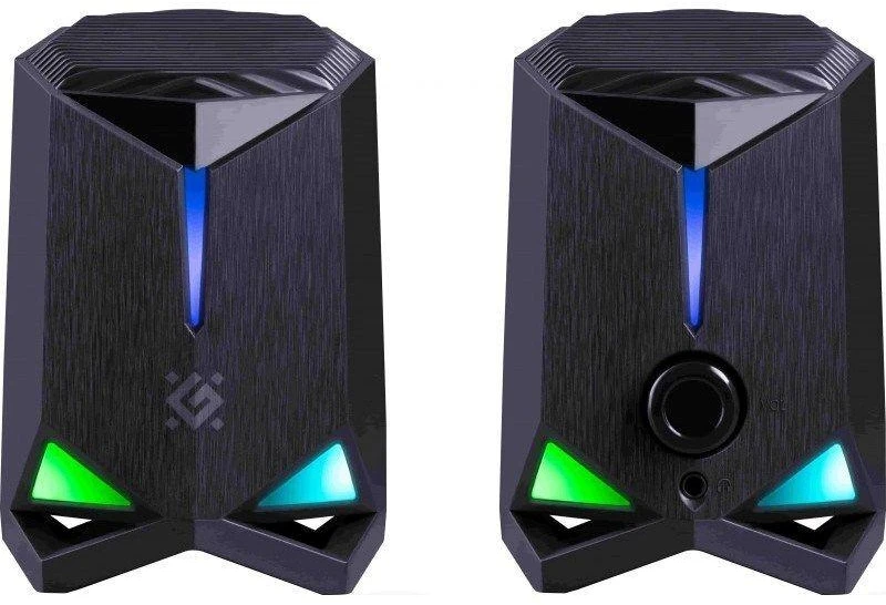Speakers Defender Rocket 2.0 6w LED USB, juodas