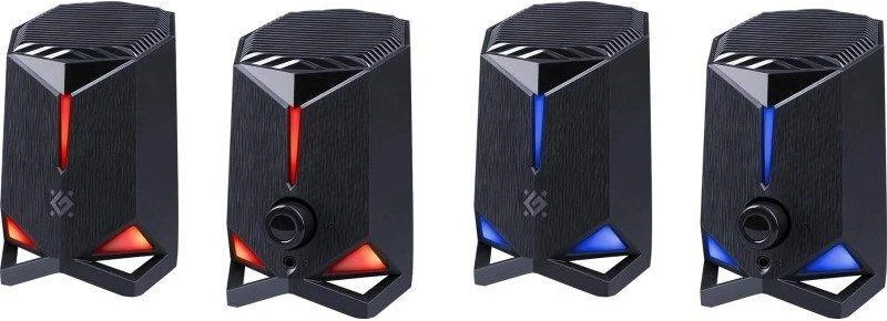 Speakers Defender Rocket 2.0 6w LED USB, juodas