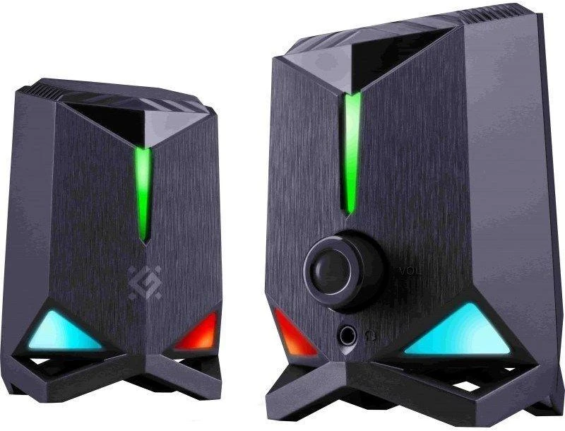 Speakers Defender Rocket 2.0 6w LED USB, juodas