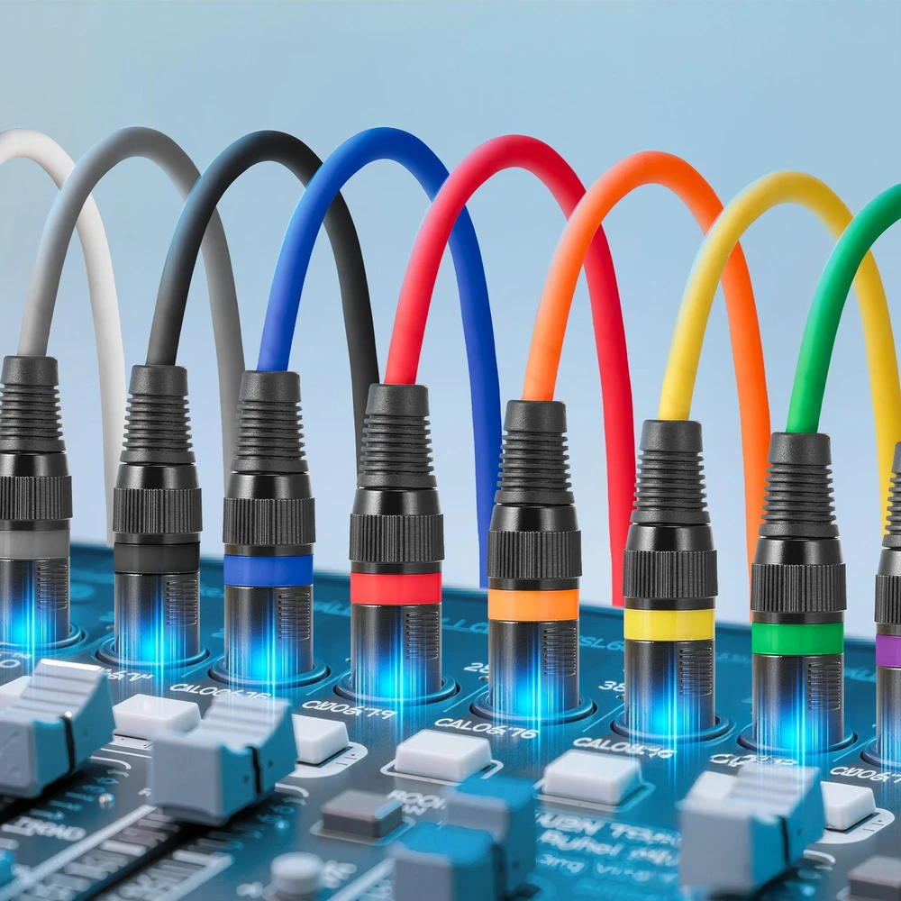 Namų kino sistema VEVOR XLR kabelis 2m 10 vnt rinkinys