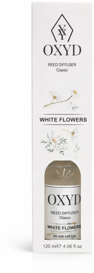 Drėkintuvas Namų kvapų difuzorius Classic Baltas Flowers, 120 ml