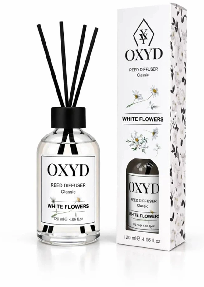 Drėkintuvas Namų kvapų difuzorius Classic Baltas Flowers, 120 ml