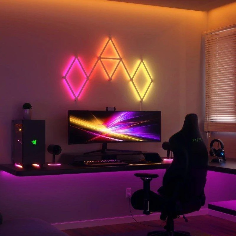 „Nanoleaf“ | Linijų pradinis rinkinys (9 panelės) | 16 mln. spalvų