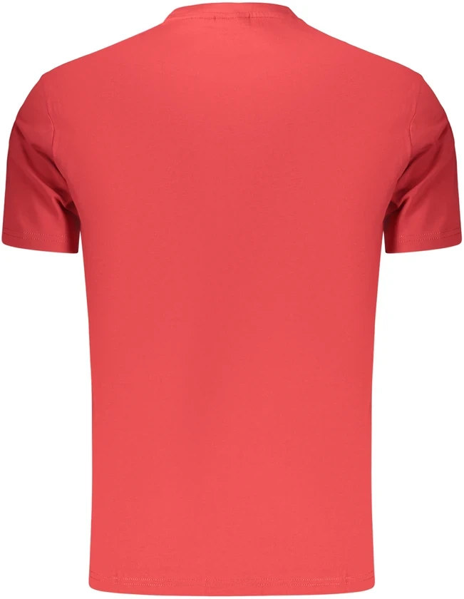 NAPAPIJRI VYRIŠKAS T-SHIRT SU TRUMPOMIS RANKOVĖMIS, RAUDONAS