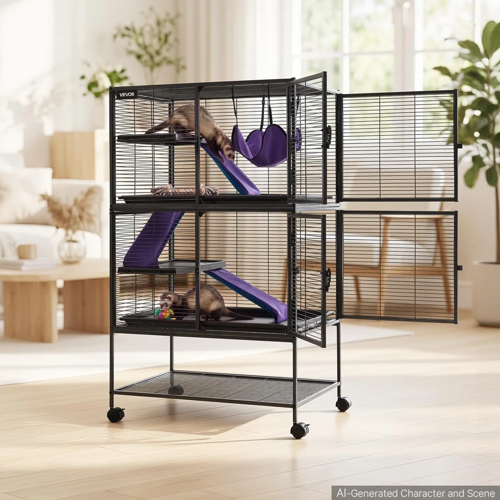 VEVOR Metalinis narvas smulkiems gyvūnams 130 cm