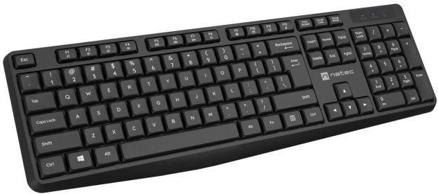 Natec | Klaviatūra ir pelė | Squid 2in1 Bundle | Klaviatūros ir pelės rinkinys | Wireless | Belaidė jungtis | US | Juodas