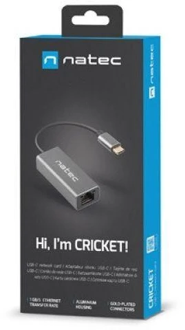 NATEC LAN adapteris USB-C 3.1 > 1x RJ45 1GB