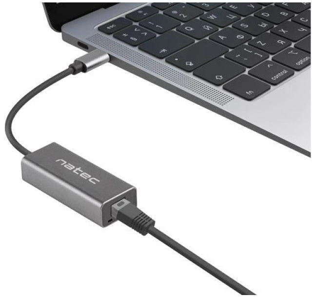 NATEC LAN adapteris USB-C 3.1 > 1x RJ45 1GB