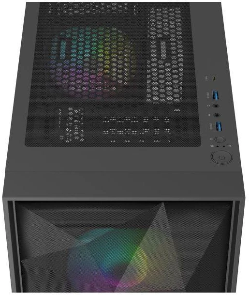 NATEC Genesis PC Case Diaxid 605 juodas ARGB