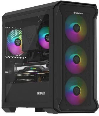Ausinės NATEC Genesis Irid 503 ARGB NPC-1559 korpusas (Micro ATX, Mini ITX; juodas)