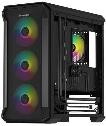 Ausinės NATEC Genesis Irid 503 ARGB NPC-1559 korpusas (Micro ATX, Mini ITX; juodas)
