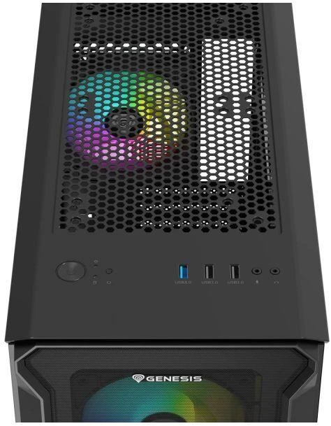 Ausinės NATEC Genesis Irid 503 ARGB NPC-1559 korpusas (Micro ATX, Mini ITX; juodas)