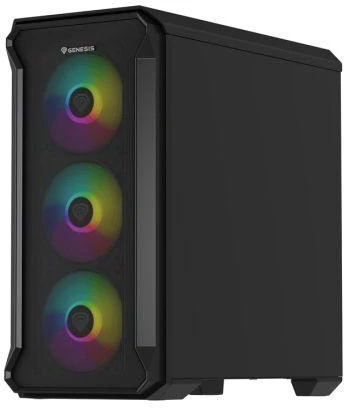 Ausinės NATEC Genesis Irid 503 ARGB NPC-1559 korpusas (Micro ATX, Mini ITX; juodas)