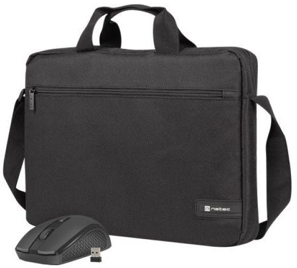 NATEC Nešiojamas kompiuteris Bag Wallaroo 2 15.6" with wireless pelė