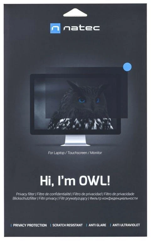 NATEC NFP-1476 privatumo filtras RODO OWL 21.5 colio 16:9