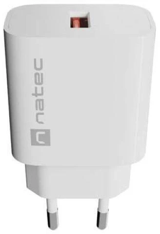 Natec Ribera 18W USB-A, baltas