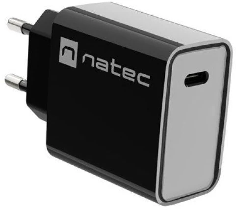NATEC USB įkroviklis Ribera USB-C 20W Power Delivery juodas
