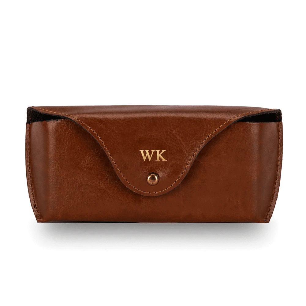 Kelioninis Solier Accessories Genuine leather spectacle case Solier SA37 camel