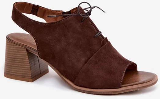 Natūralios odos basutės su kulnu Step in Style