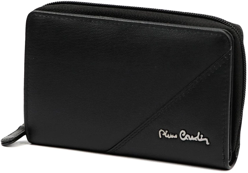 Moteriška natūralios odos piniginė Pierre Cardin, 15 × 10 cm