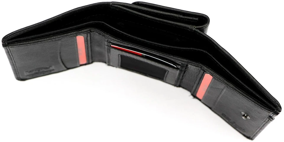 Pierre Cardin Portfel Damski Skórzany Średni RFID Zatrzask Skóra Naturalna