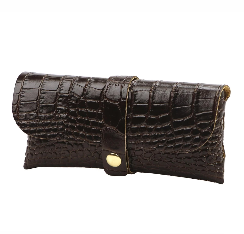 Skórzane etui na okulary Florence ET-01 CROCO