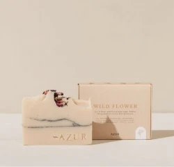 Grandininis pjūklas Natūralus muilas kūnui su pelargonijų ir greipfrutų eteriniais aliejais AZUR NATURAL, 100 g