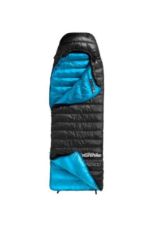 Naturehike CW400 miegmaišis su anties pūkais, dydis L, NH18C400-D-Juodas