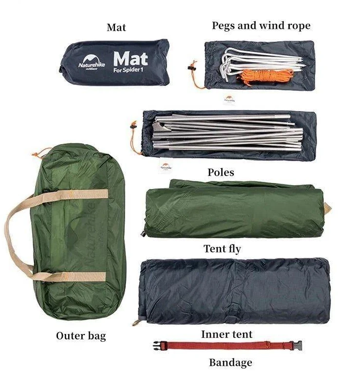 Naturehike itin lengva vienvietė palapinė