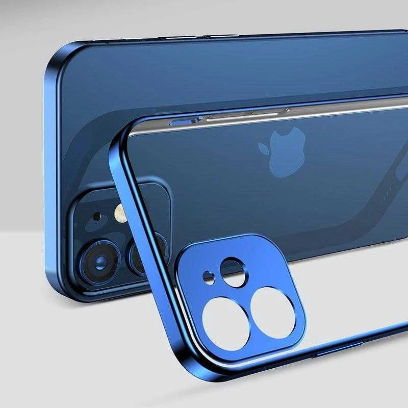 Joyroom New Beauty Series ultra plonas with electroplated frame iPhone 12 Pro Max dėklas telefonui aukso spalvos (JR-BP744)