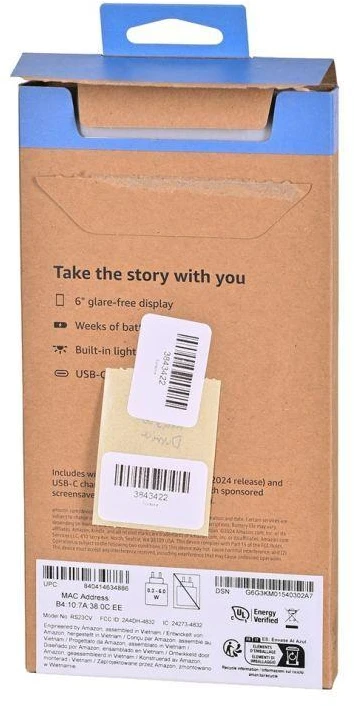 Amazon Kindle 6″ 11 kartos B0CNV9F72P e-knygų skaitytuvas 16 GB Wi-Fi Juodas