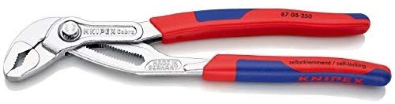 Replės COBRA, dvispalvės, chromuotos, 250 mm, Knipex