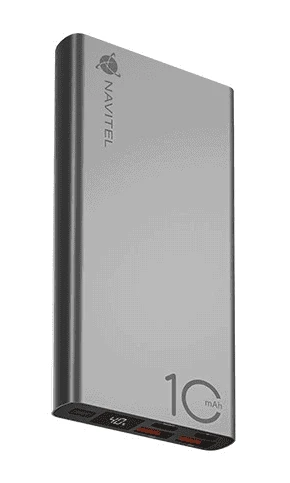 Navitel | Portable Charger | PWR10 AL Sidabrinis | USB-A, USB-C | Lithium-ion