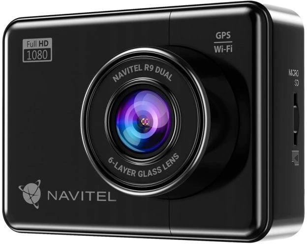 Navitel | R9 DUAL | Wi-Fi | Dviejų kanalų Full HD Dashcam | Garso įrašymo įrenginys