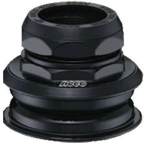 NECO 1 1/8'' h128 juodas pusiau integruotas vairalazdės/vairo kolonėlės komplektas