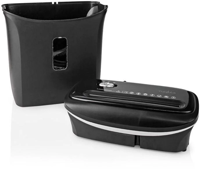Nedis 12l DIN P-4 190W Juoda dokumentų smulkintuvas