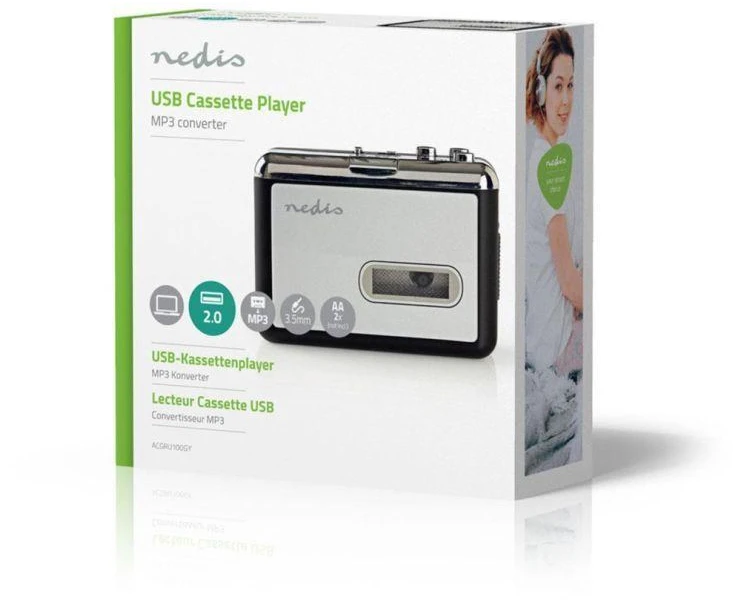 NEI Nedis ACGRU100GY MP3 / MP4 grotuvas Pilka