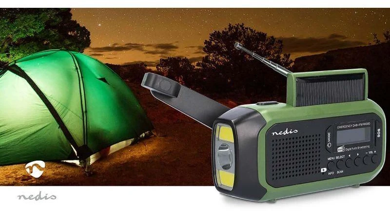 Radio Nedis RDDBCR2000GN DAB+ Juodas/Žalias