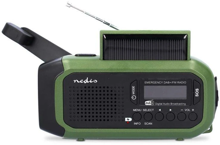 Radio Nedis RDDBCR2000GN DAB+ Juodas/Žalias