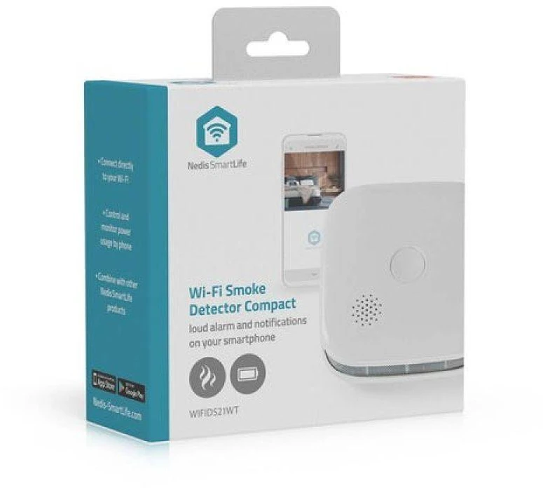 Dūmų jutiklis Nedis SmartLife WIFIDS21WT3 3 vnt.
