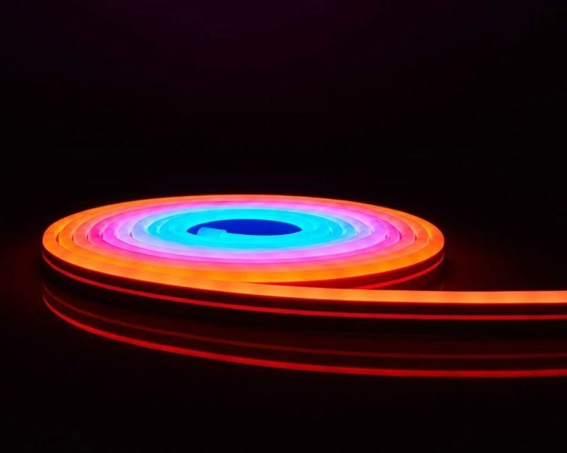 Nedis LED juostos komplektas NEON FLEX Wi-Fi, su pulteliu ir maitinimo šaltiniu 24V, 32W, 5m, 192lm/m, RGB IC skaitmeninė IP65