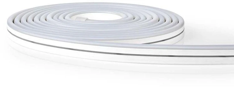 Nedis LED juostos komplektas NEON FLEX Wi-Fi, su pulteliu ir maitinimo šaltiniu 24V, 32W, 5m, 192lm/m, RGB IC skaitmeninė IP65
