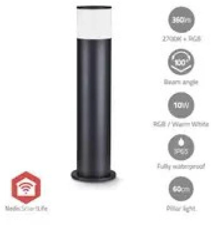 Nedis ZBLOP10RGBW Smartlife RGB Zigbee 3.0 10 + 4 W lauko šviestuvas