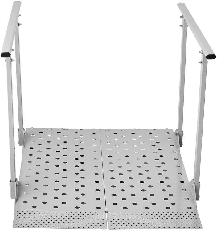 VEVOR Neįgaliojo vežimėlio rampa su turėklais 1140 x 850 mm