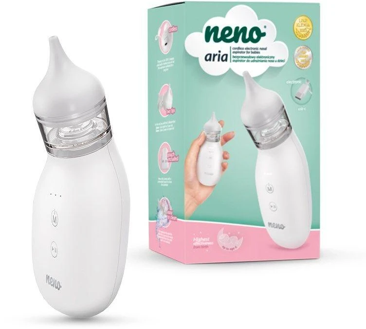 „Neno Aria“ belaidis elektroninis nosies aspiratorius vaikų nosiai valyti