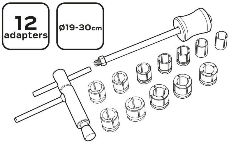 NEO tools 10-506 veržliarakčių ir įrankių rinkinys