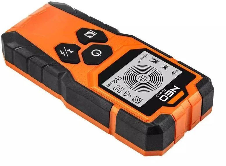 Neo Tools Laidų ieškiklis NEO 75-250 3 in 1: metalo, laidų ir medienos detektorius
