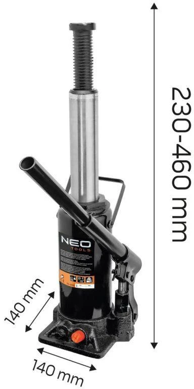 Neo Tools 10-455 NEO BUTELINIS KELTUVAS 15T, 150MM, 8KG