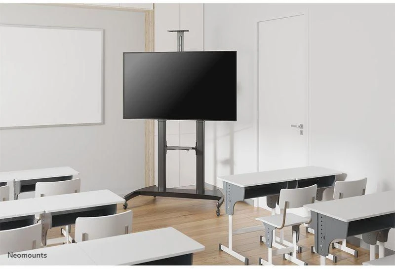 Laikiklis NeoMounts mobilus plokščiaekranis grindų stovas (aukštis: 128-160 cm), 60-100", c:Juodas